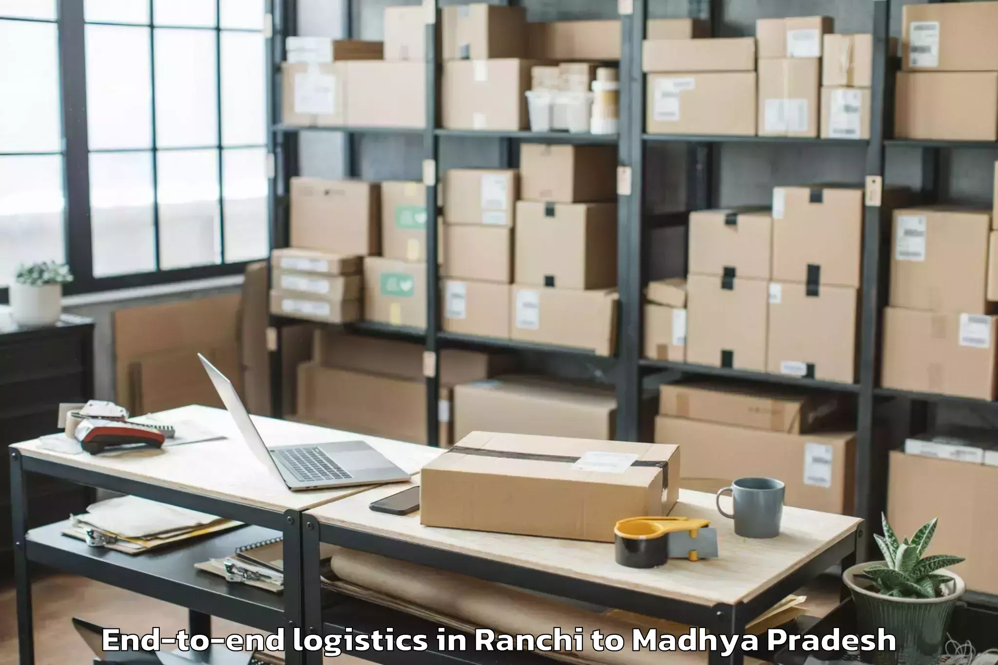 Book Ranchi to Gwalior Airport Gwl End To End Logistics